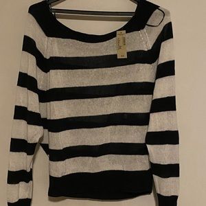 American Eagle Shoulder Mesh Sweater